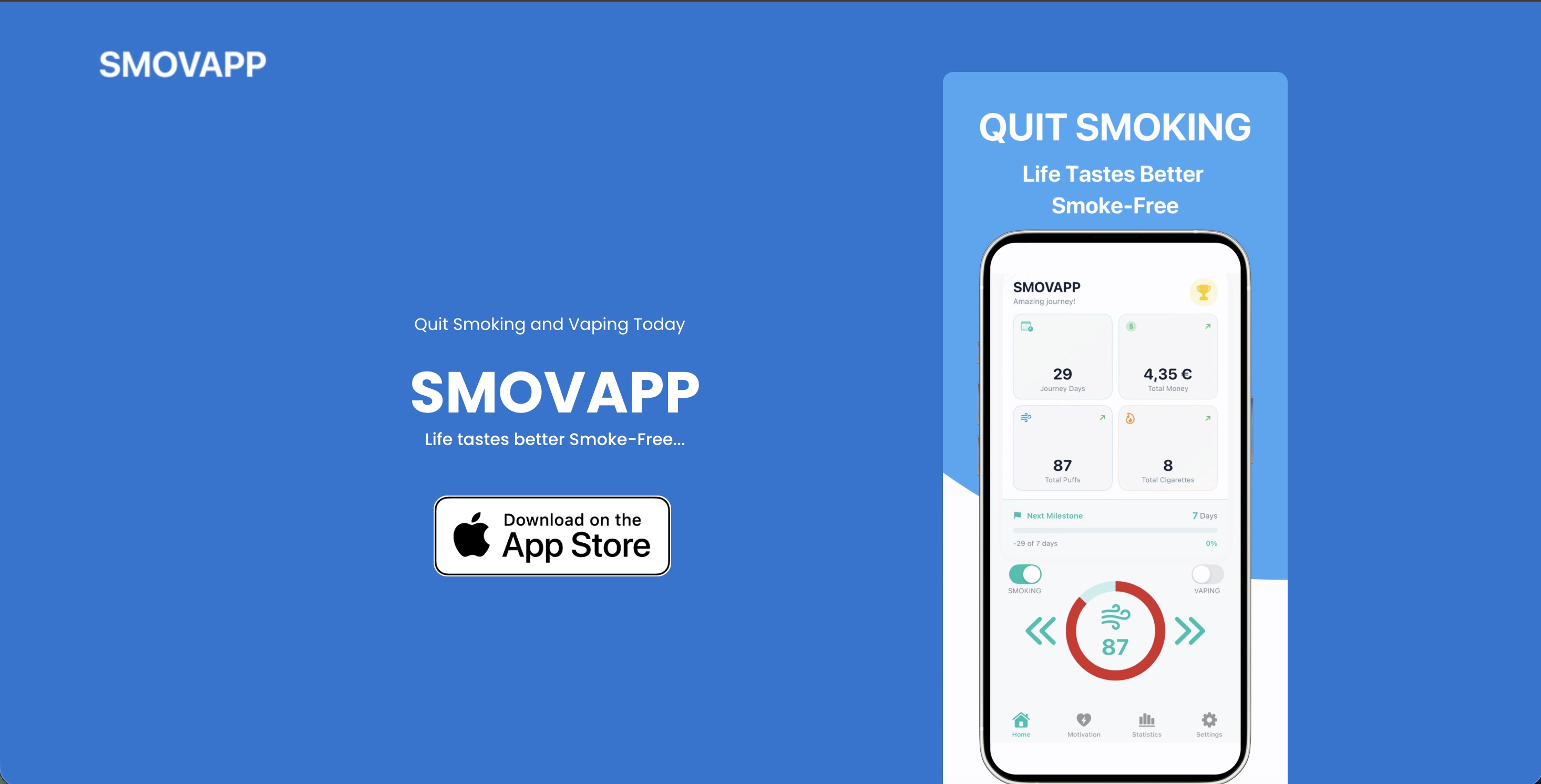 SMOVAPP - Arrêter de Fumer